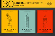30 - Minimal City Poster, an Illustration by Kursat Unsal (Thumbnail 1 of 3)