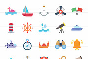 50 Sea Flat Multicolor Icons, an Icon by IconBunny (Thumbnail 2 of 2)