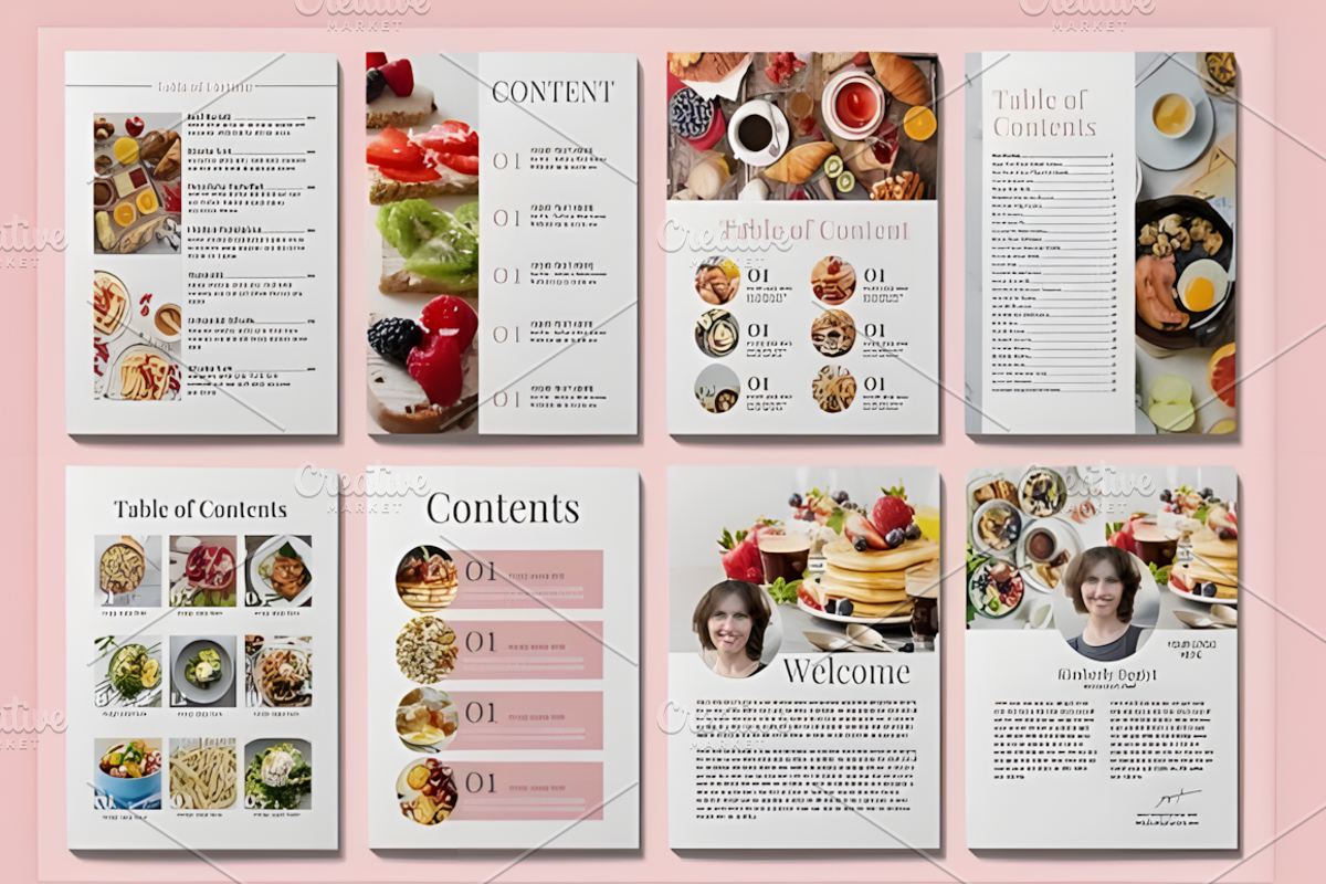 45 Pages Cookbook Template Canva, a Social Media Template by Ink Gallery (Photo 6 of 6)