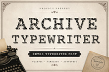 Archive Typewriter – Vintage Font