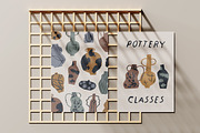 Modern pottery, ceramic vases set, a Decorative Illustration by Good Studio (Thumbnail 17 of 20)