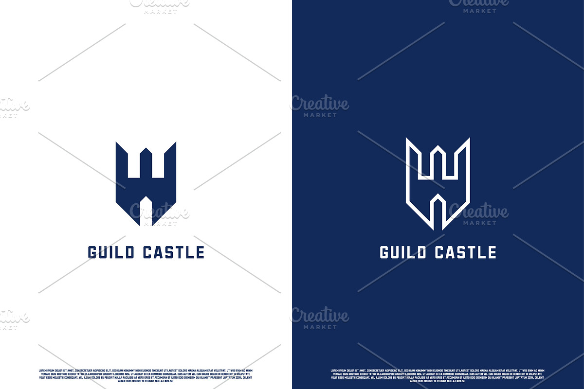 Guild Castle Logo Design Icon, a Branding & Logo Template by Morvana Crew