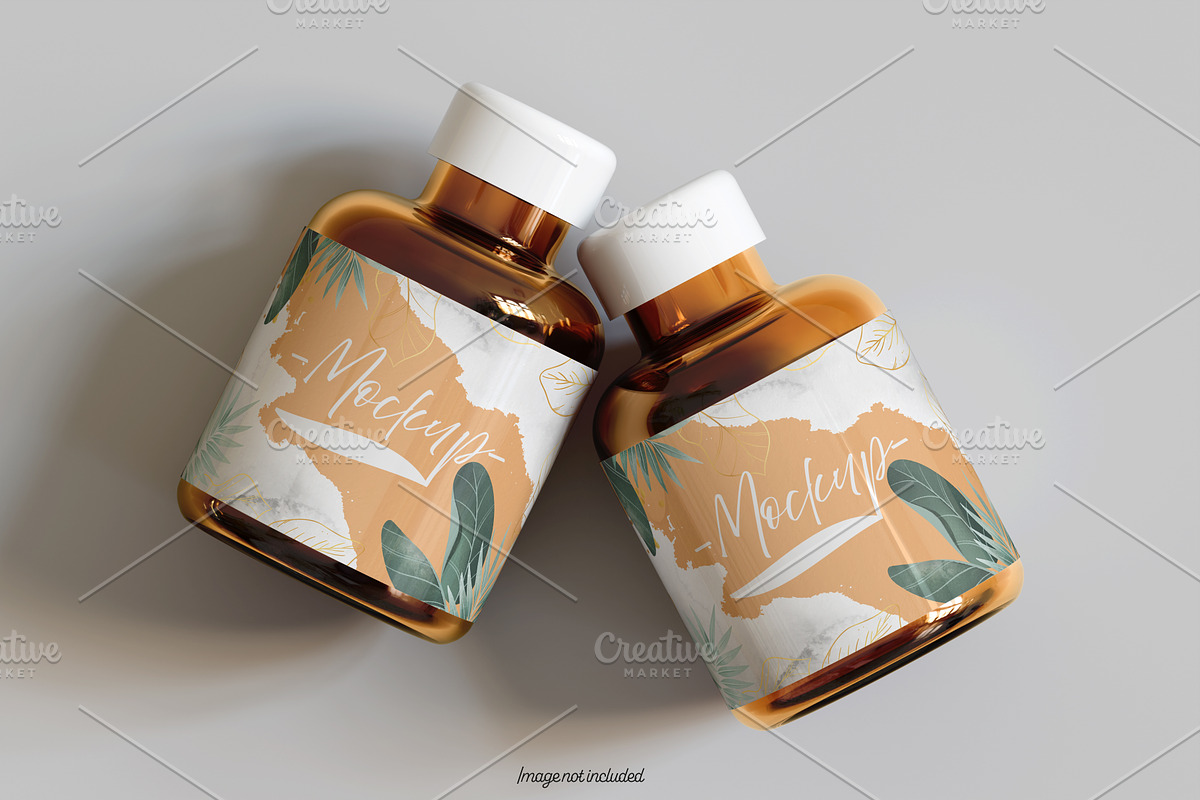 Pills Bottle Mockup Bundles, a Cups & Container Mockup by Ambo Ampeng (Photo 13 of 22)