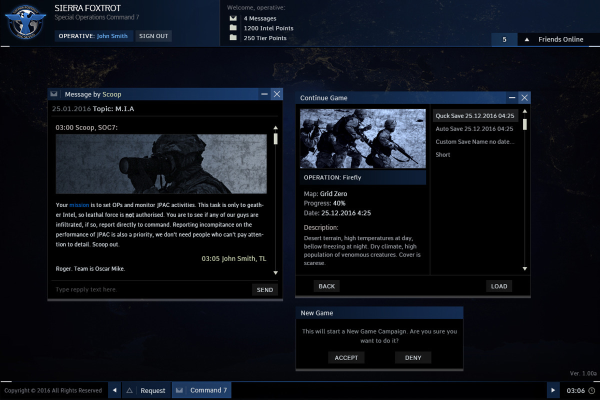 Sierra Foxtrot FPS GUI, a Templates & Theme by Kodiak Graphics (Photo 7 of 11)