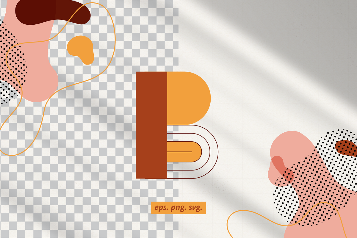 Boho Abstract Geometric Alphabet, an Object Graphic by Iryna Danyliuk (Photo 3 of 7)