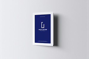 Half Letter Bi-Fold Brochure Mockup