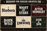 Starborn – Bold Vintage Display Font, a Serif Font by Wow Magic (Thumbnail 4 of 5)