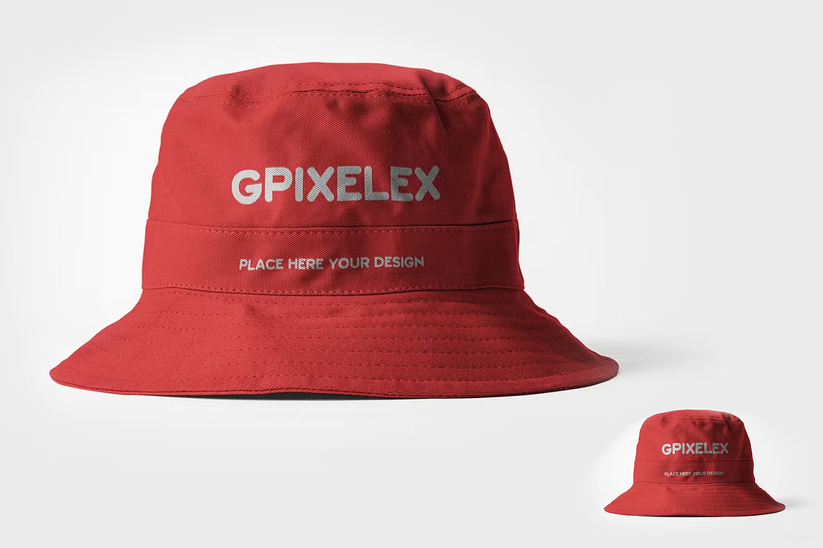 Bucket Hat Mockup Template, a Hat Mockup by GraphicsPixel (Photo 3 of 3)