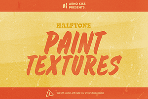 Paint Textures Halftoned