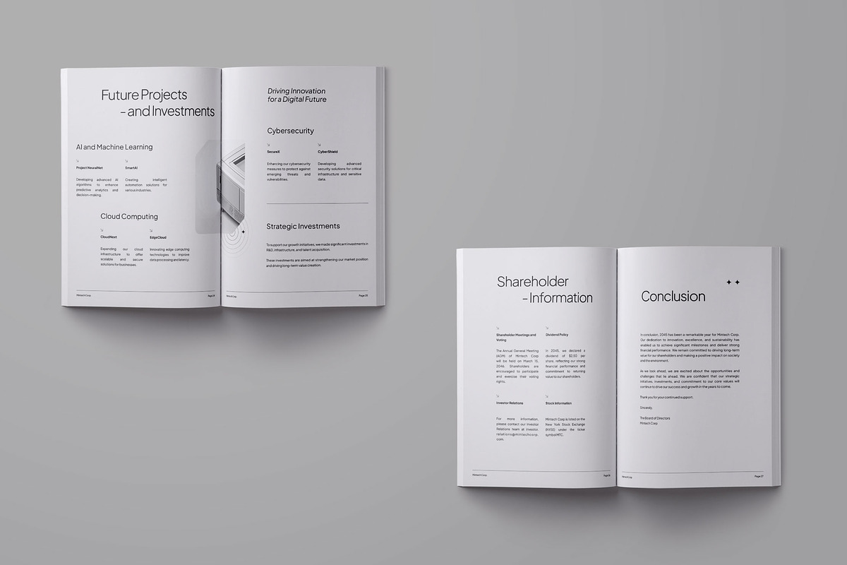 Annual Report Template - Mintech preview 7