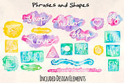Watercolor Embellishment Kit, a Decorative Illustration by Violet LeBeaux (Thumbnail 1 of 5)