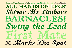 Treasure Trove - Ancient Map Font