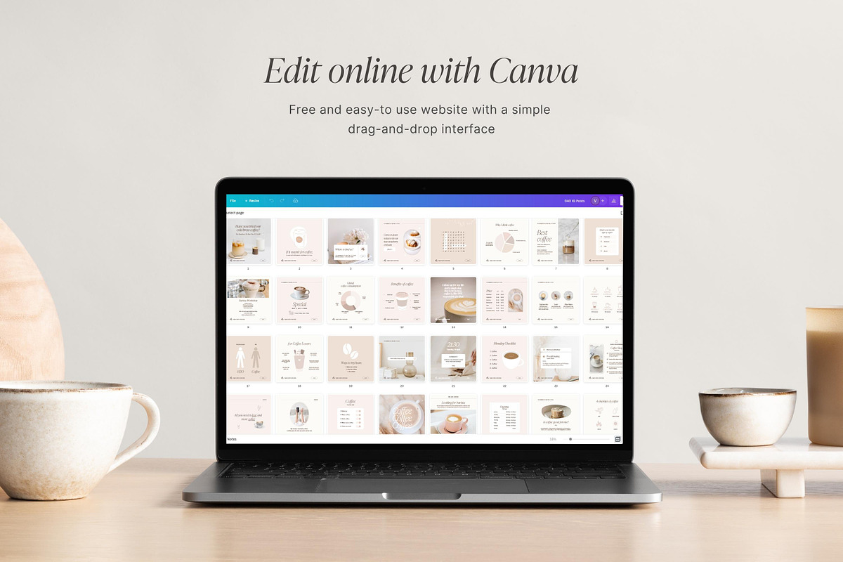Canva Coffee Shop templates, a Social Media Template by LiliesandBerries (Photo 22 of 23)