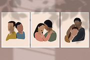 Lovers abstract collection, a Decorative Illustration by BSVIT (Thumbnail 3 of 6)