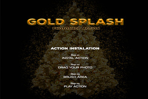 Gold Splash - Photoshop Action