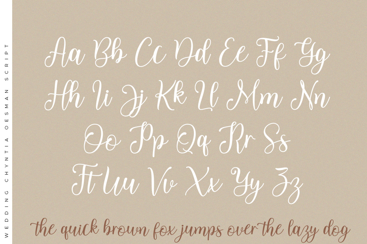 Wedding Chyntia Oesman, a Handwritten Font by Struggle Studio (Photo 9 of 13)