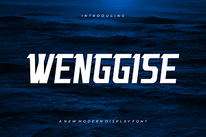 Wenggise - Font, a Serif Font by artchiles_design