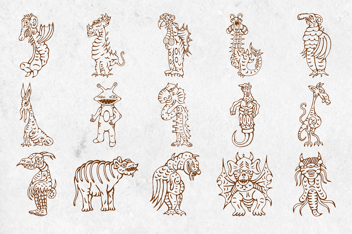 Medieval Monsters Vol 1, a Decorative Illustration by Tekuni (Photo 10 of 14)