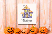 Watercolor Happy Halloween Clipart, a Seasonal Illustration by SvetaArtStore (Thumbnail 8 of 8)