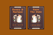 The Best Duo Wedding Invitation, an Invitation Template by iDoodle Studio (Thumbnail 1 of 4)