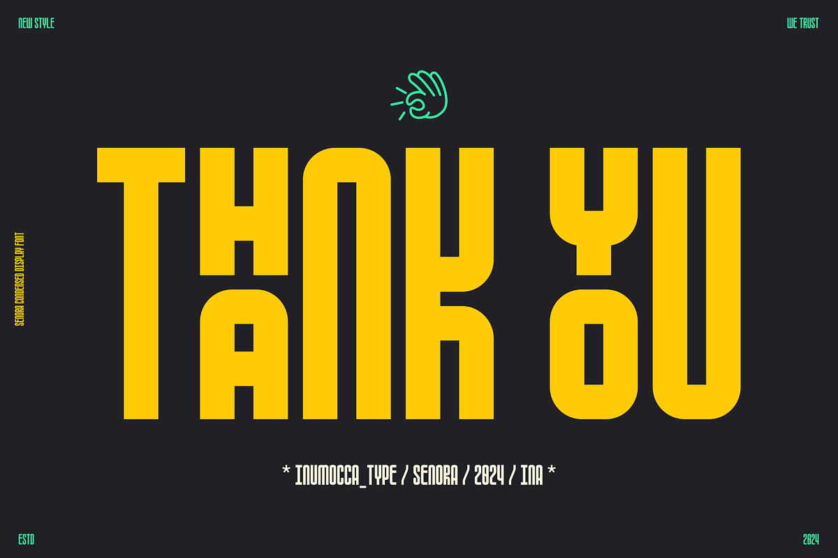 Senora Discount 20 Off, a Sans Serif Font by inumocca_type (Photo 15 of 15)