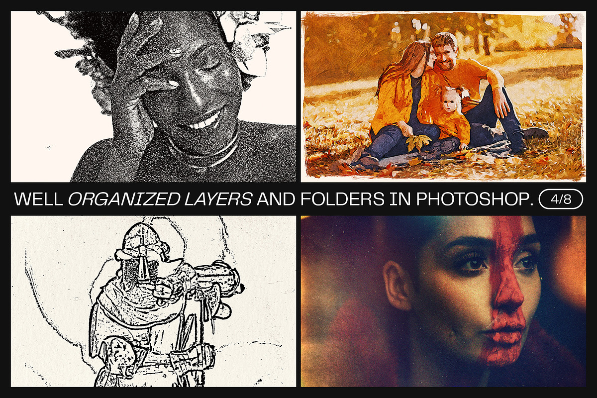 12 Photo Effect Templates, a Layer Style Add-On by iDoodle Studio (Photo 4 of 6)