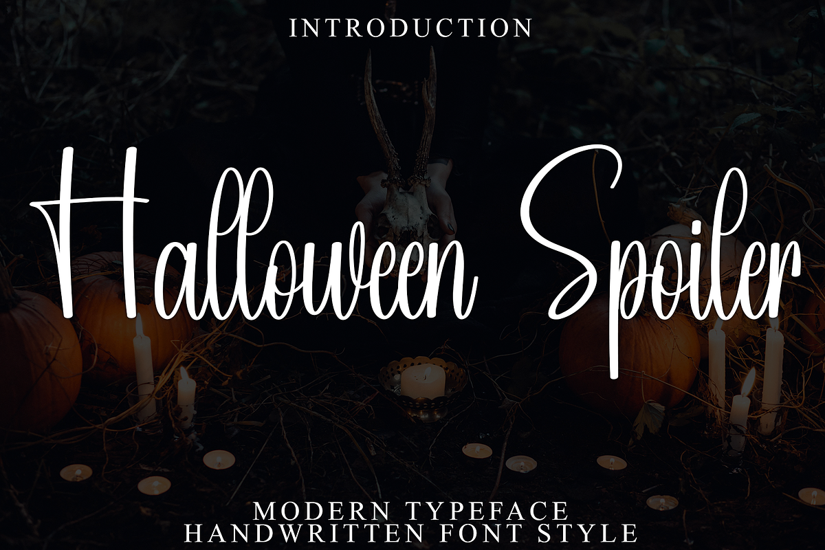 Halloween Spoiler, a Handwritten Font by FreshTypeINK (Photo 1 of 8)