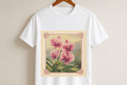 Vintage Floral Postage Stamp Clipart, a Transportation Illustration by Digital Artistic99 (Thumbnail 6 of 10)