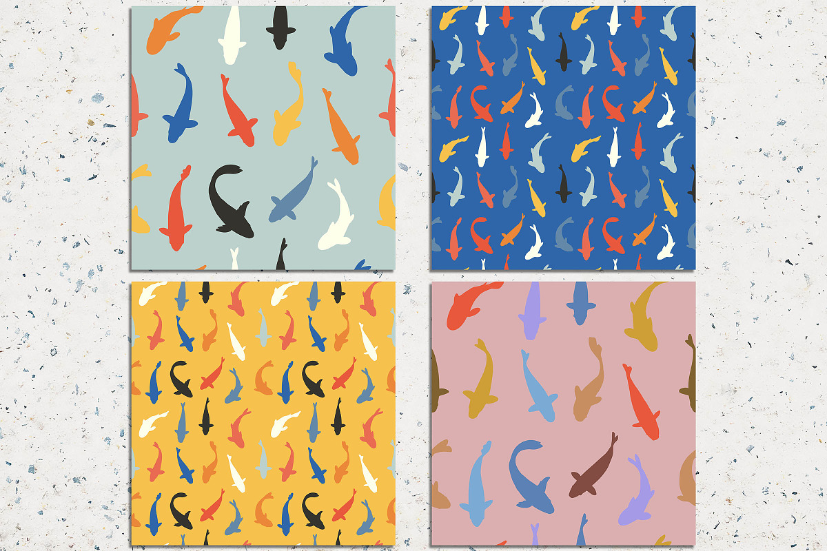 Fish digital paper, a Pattern Graphic by Norse Studio (Photo 2 of 3)