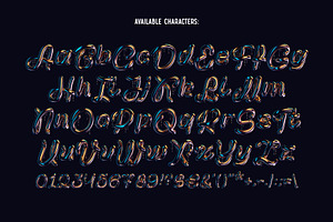 Black Trap - Color Bitmap Font