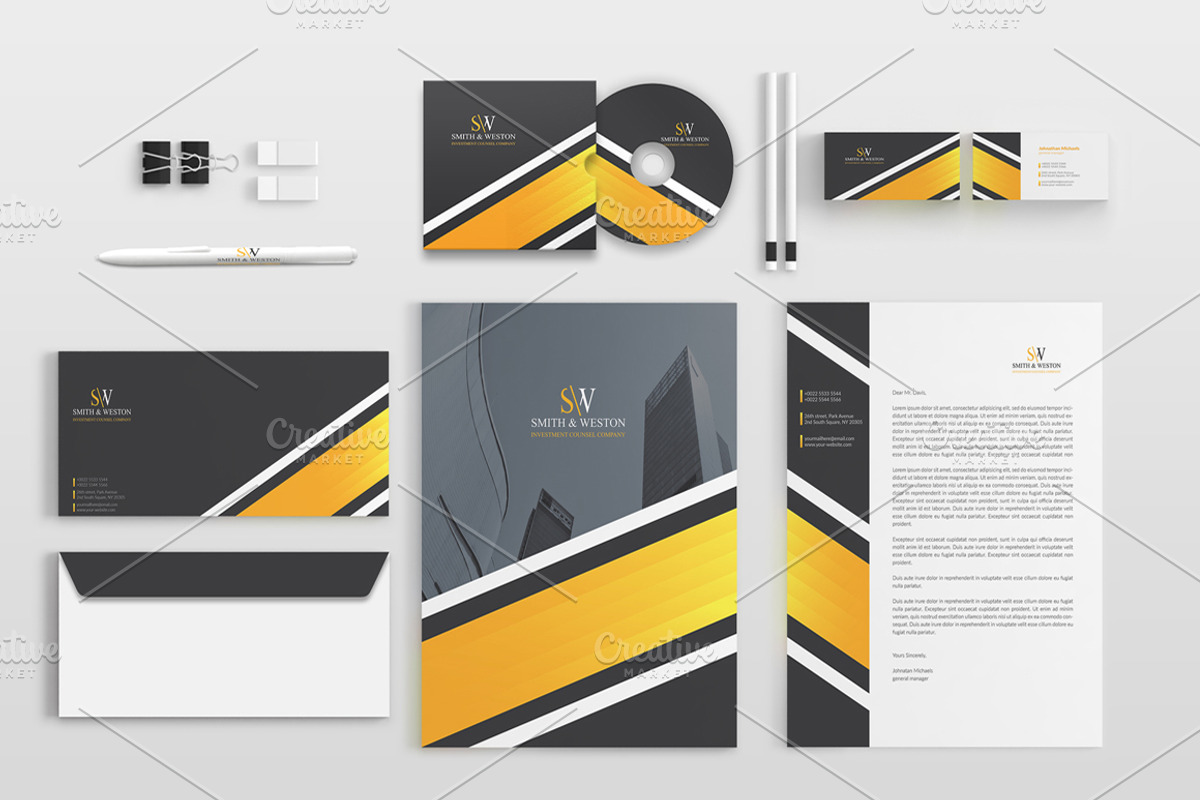 Corporate Stationery Pack, a Stationery Template by BettyDesign (Photo 3 of 10)