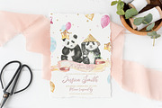 Watercolor Panda Family, an Animal Illustration by Catherine Wheel (Thumbnail 5 of 17)