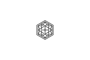 Minimalist Abstract Hexagon Logo, a Branding & Logo Template by Luxury Logos (Thumbnail 3 of 4)