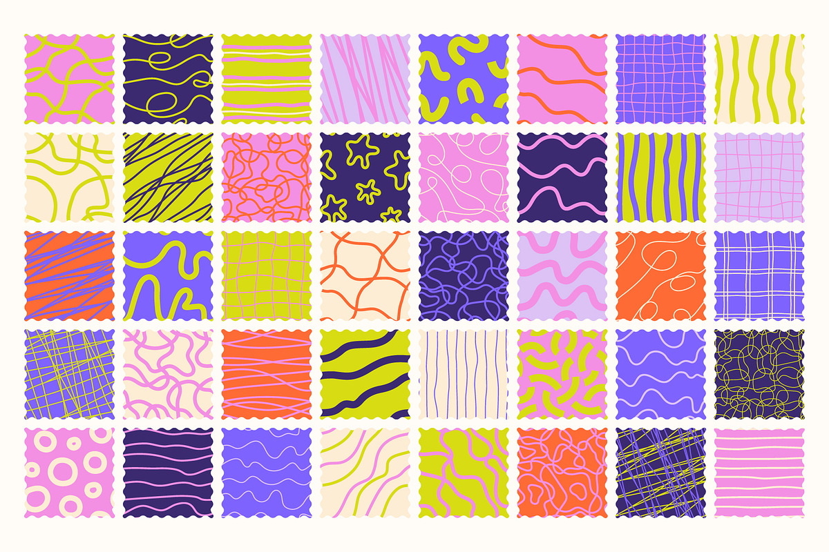 40 Hand-Drawn Linear Patterns, a Pattern Graphic by IuliiaSavko (Photo 12 of 13)
