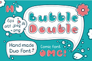 Sale Bubble Double Duo font, a Script Font by Zoya Miller (Thumbnail 1 of 7)