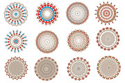 Set mandala round ornament pattern., an Object Graphic by Della_Liner (Thumbnail 1 of 4)