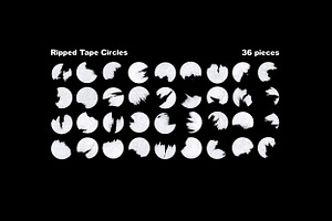 PNG TAPE Lines & Circles Shapes PACK