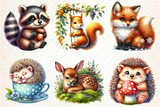 Woodland Cute Baby Animals Clipart, an Illustration by Dream Creation (Thumbnail 5 of 6)