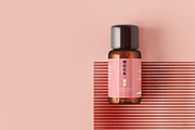 Amber Glass Cosmetic Bottle Mockups, a Cups & Container Mockup by pmvch (Thumbnail 4 of 26)