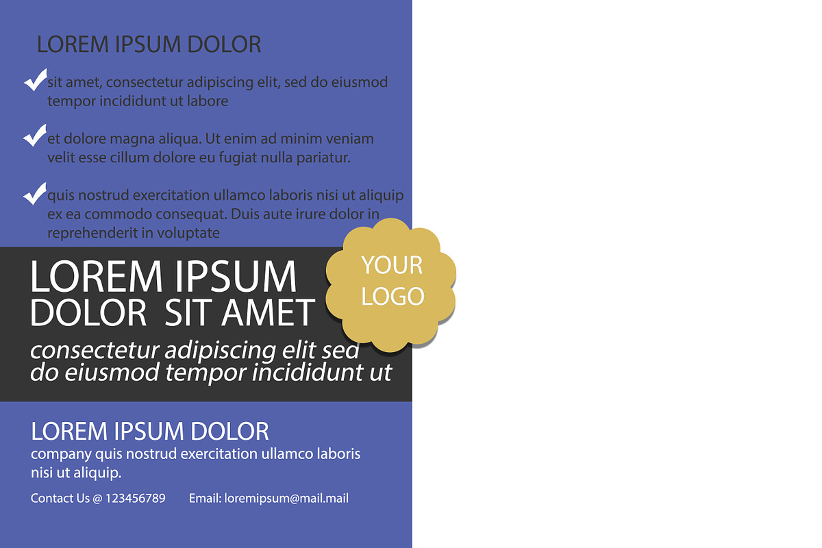 Small Business Direct Mail Template, a Card Template by Happy Cats (Photo 3 of 3)