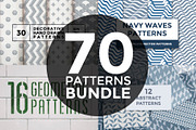 70 patterns bundle, a Pattern Graphic by wedraw (Thumbnail 1 of 12)