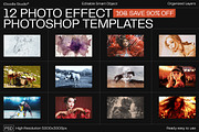 12 Photo Effect Templates, a Brushes & More by iDoodle Studio (Thumbnail 1 of 6)