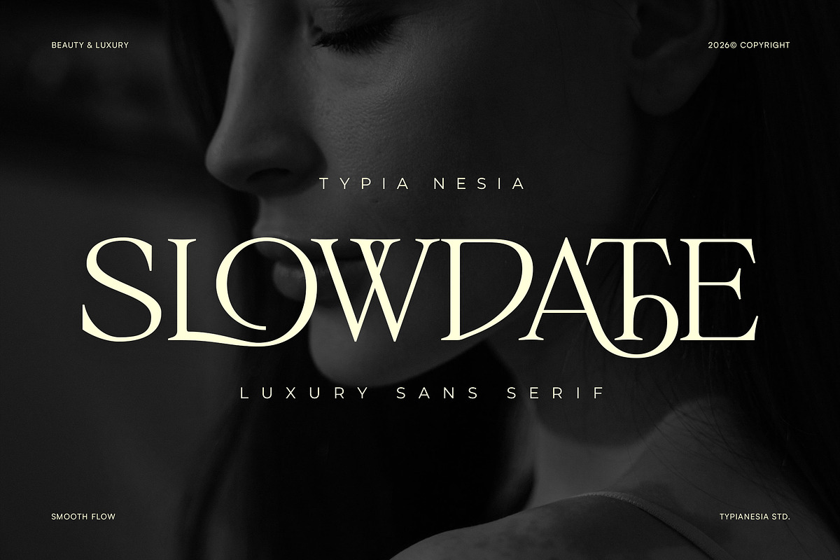 Slowdate - Beauty Elegant Ligature, a Serif Font by Typia Nesia (Photo 1 of 11)