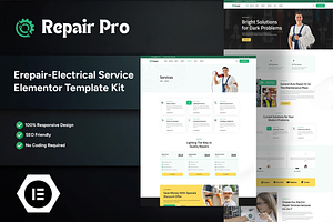 Repair Pro - Electrical Service, a WordPress Template by GloriousMotive