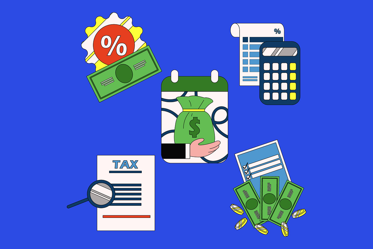 Taxes Asset Illustration, an Object Illustration by graphicook