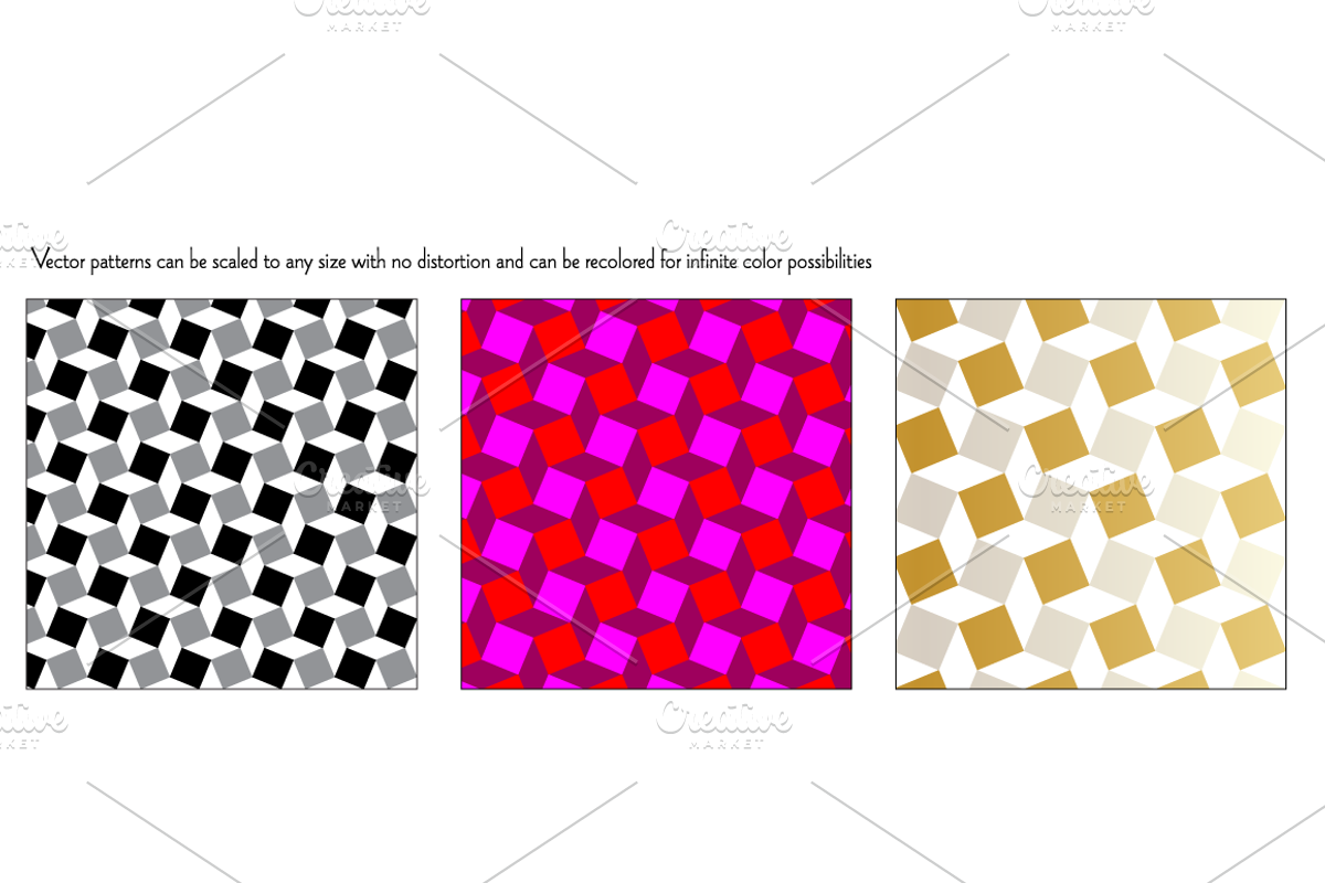 Seamless Black White Gray Geometrics preview 2