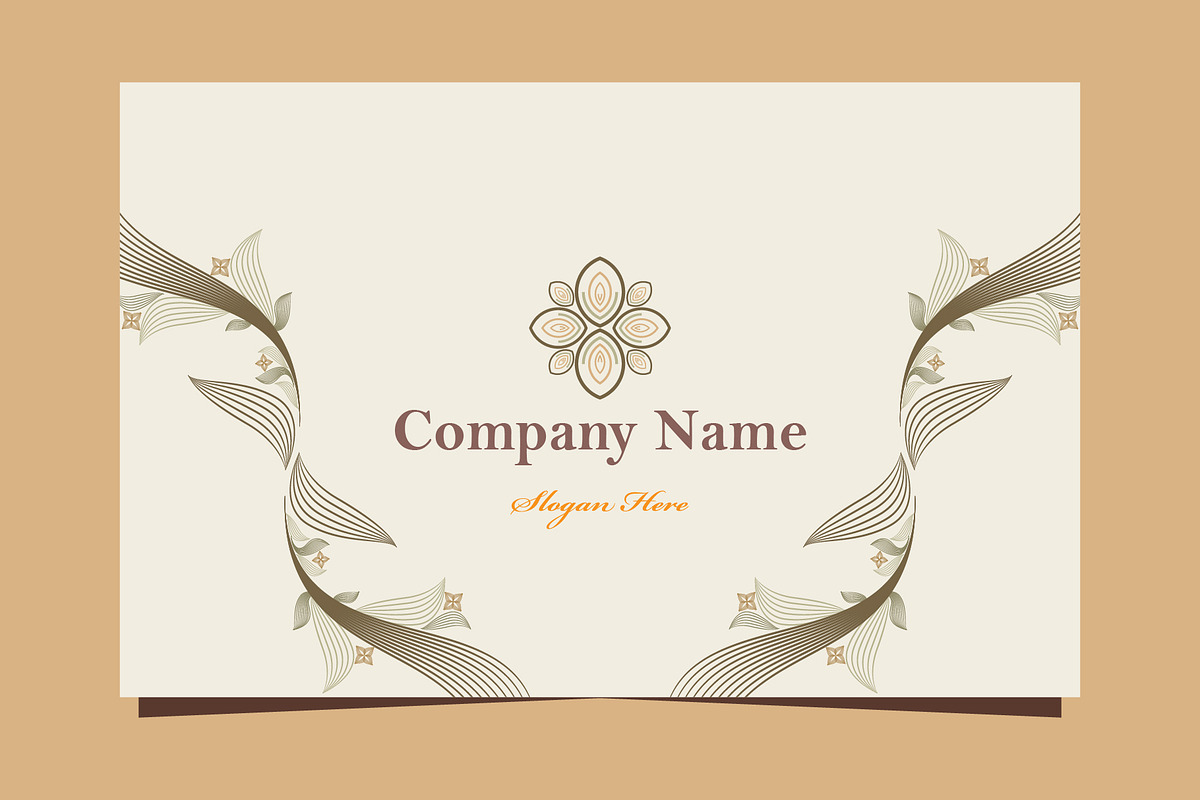 Natural Floral Business card, a Marketing Template by sekitarief (Photo 1 of 3)