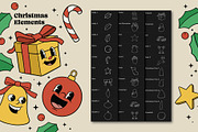 Retro Groovy Christmas Procreate Set, a Brush Add-On by Pencil Twist (Thumbnail 2 of 9)