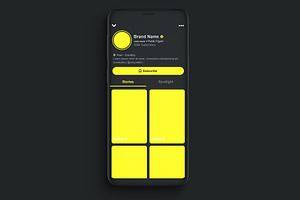 Snapchat Template Mockup PSD