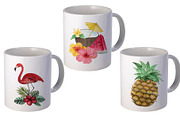Watercolor Tropical Set, a Food Illustration by Pretty light (Thumbnail 5 of 7)